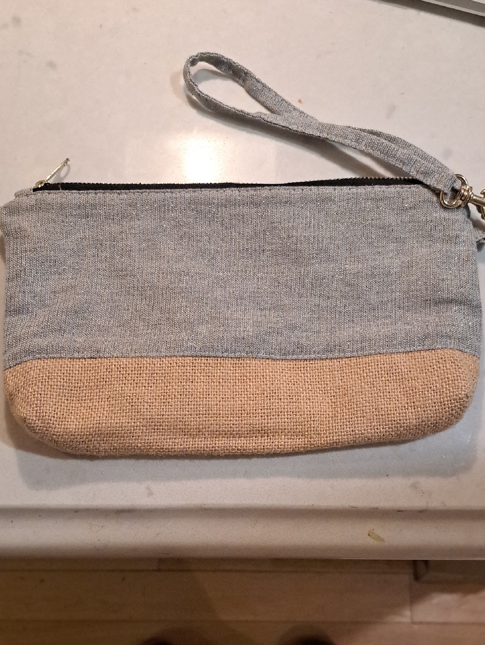 Burlap Chicos Wristlet